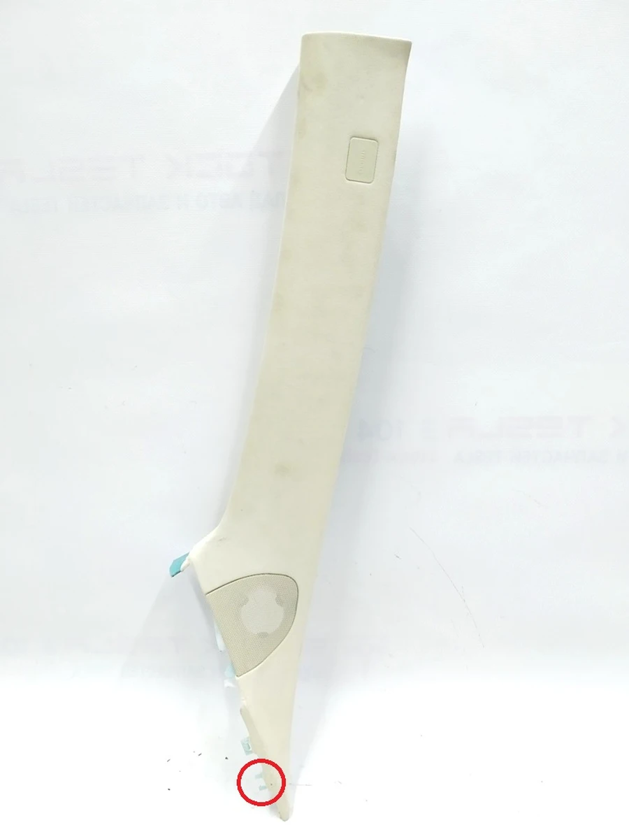 1 Облицювання стійки A ліва TEXTILE (FOG) із пошкодженням Tesla model S, model S REST 1007441-00-J