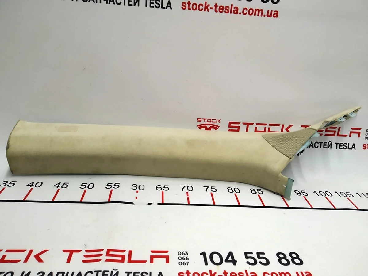 1 Облицювання стійки A верхня ліва ALC WHT Tesla Model S, Model S REST 1002488-00-K