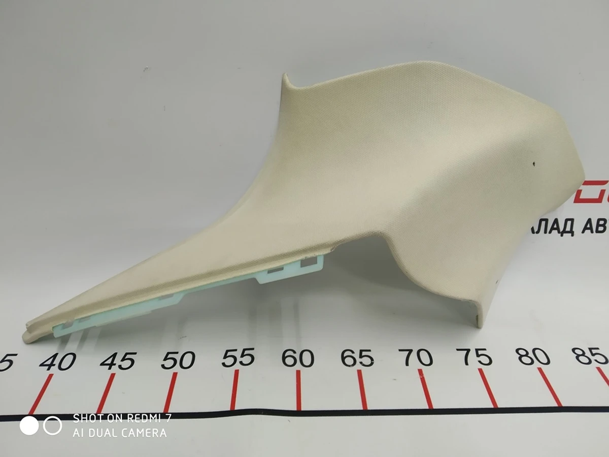 14 Pillar trim C left TEXTILE (FOG) Tesla model S, model S REST 1002510-00-D