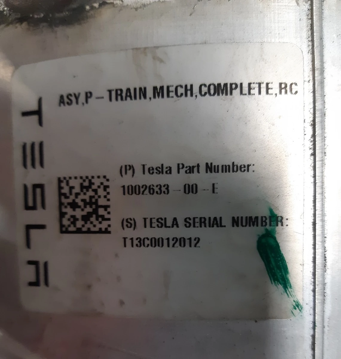 1 Мотор задній великий комплект Tesla model S 1002633-00-E