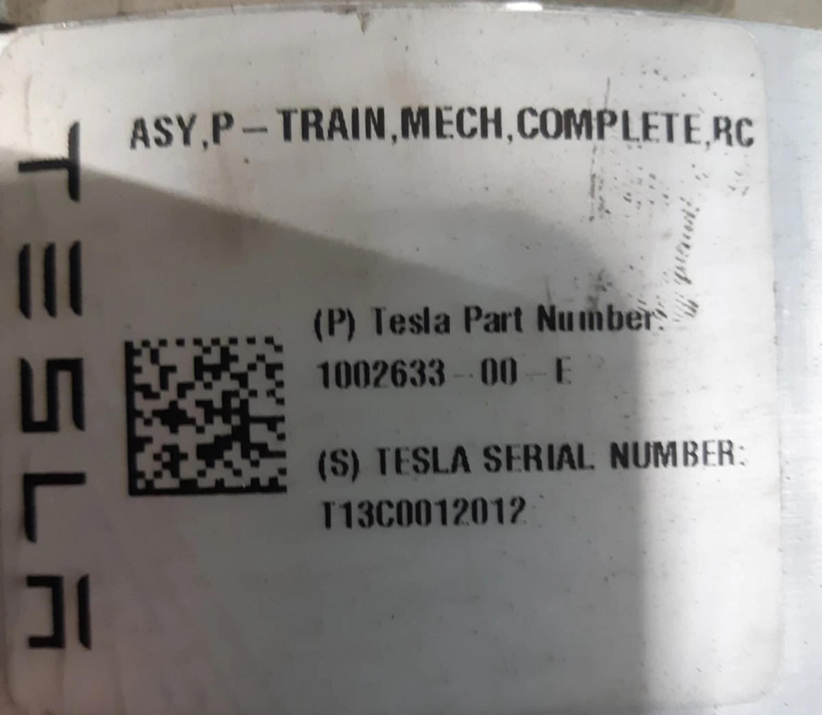 1 Мотор задній великий комплект Tesla model S 1002633-00-E