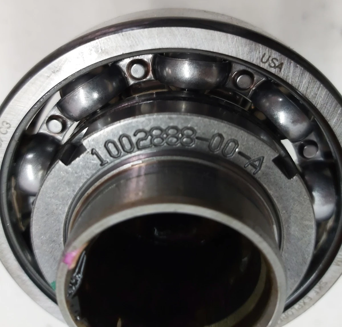 1 Первинний вал заднього мотора SPORT у зборі з підшипником та стопором Tesla model S, model S REST 1002887-01-A