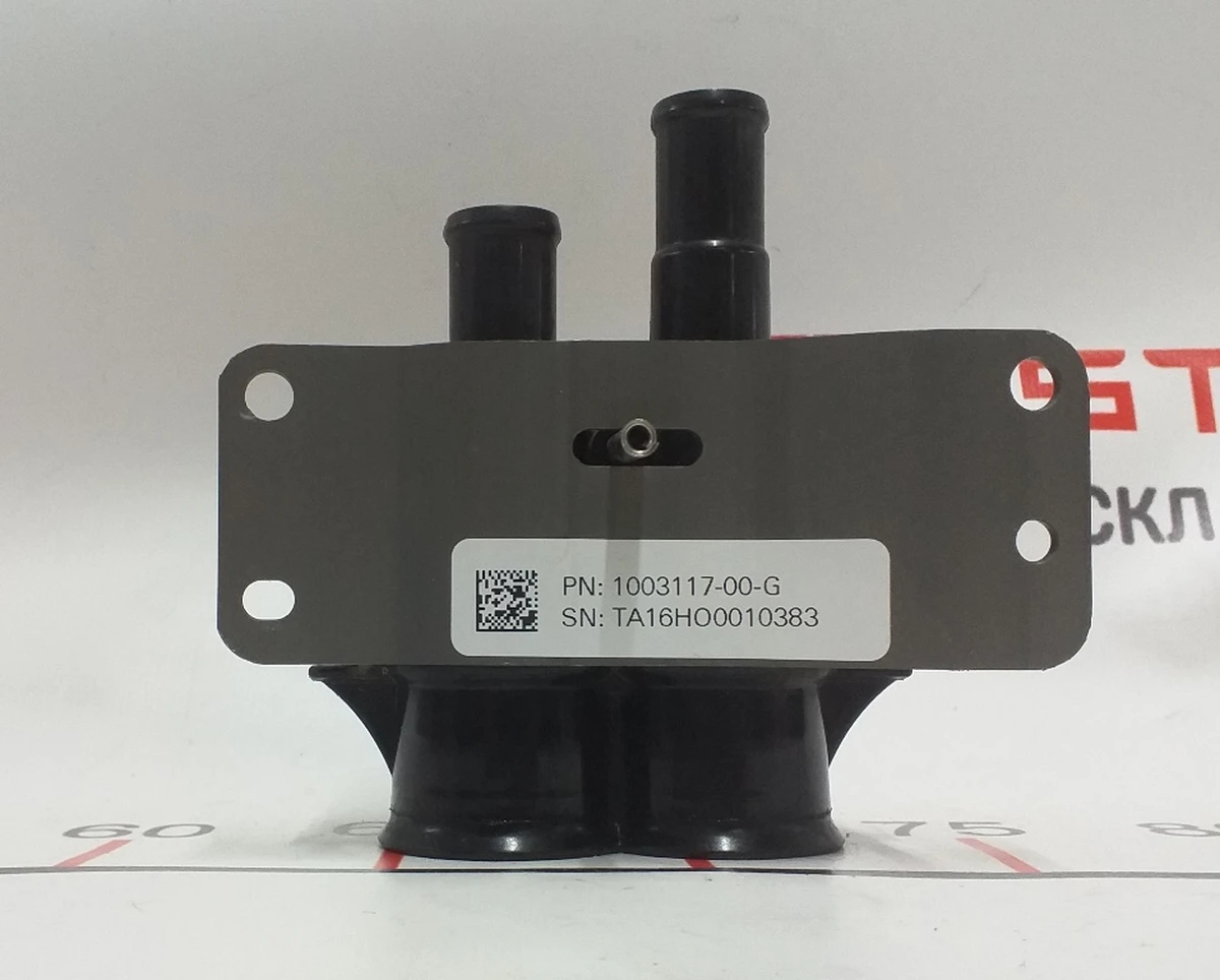 Перехідник охолоджувача батареї бінокль в зборі Tesla Model S, Model S REST, Model X 1003117-00-H