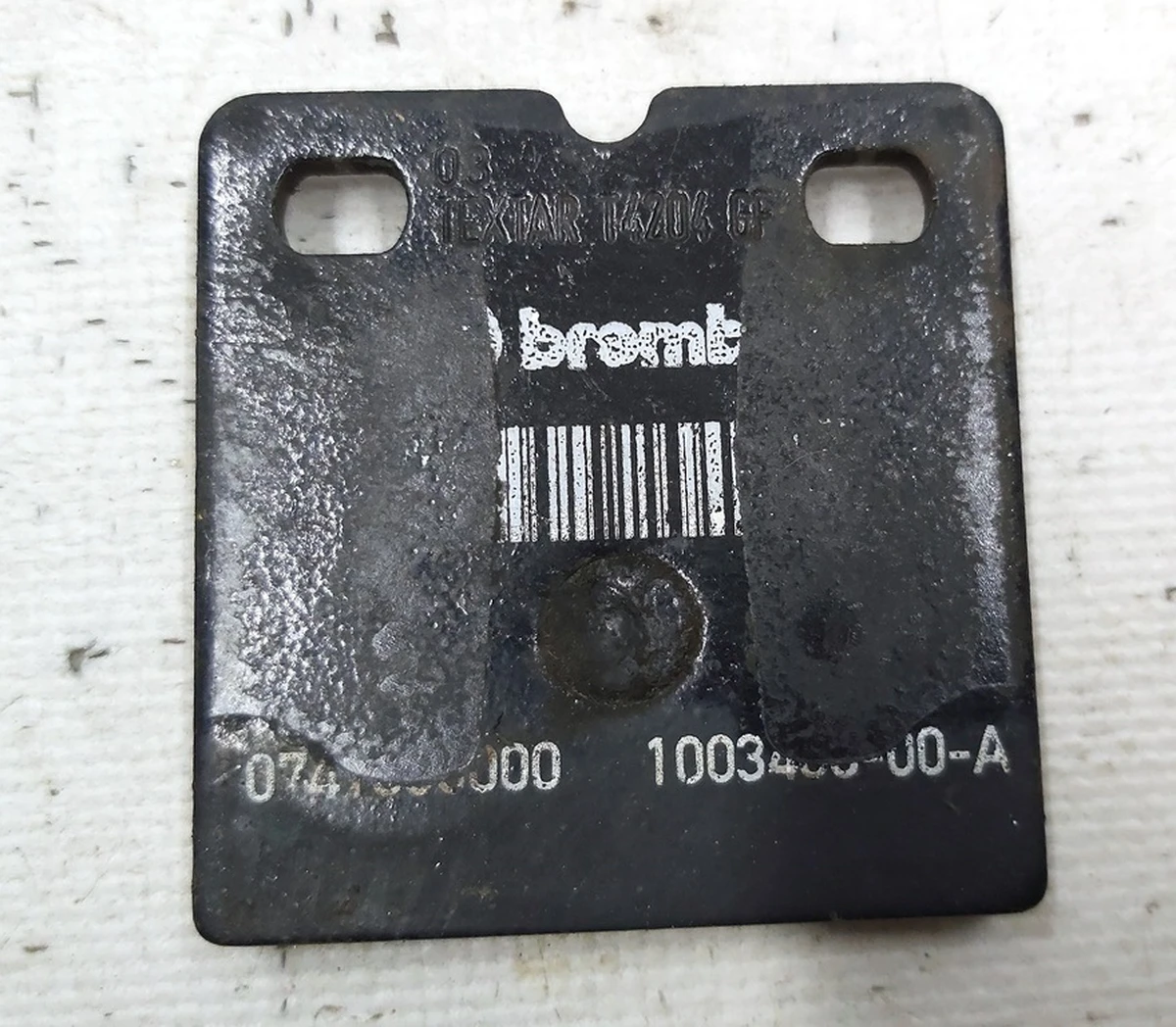 Колодка гальма стоянки Brembo з пошкодженням Tesla model S, model S REST, model X 1003460-00-D