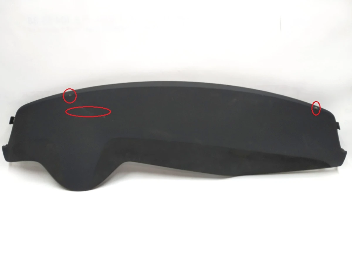 8 Панель торпеды (черная искуственная кожа) PUR/ALC BLK с повреждением Tesla model S, model S REST 1060695-11-D