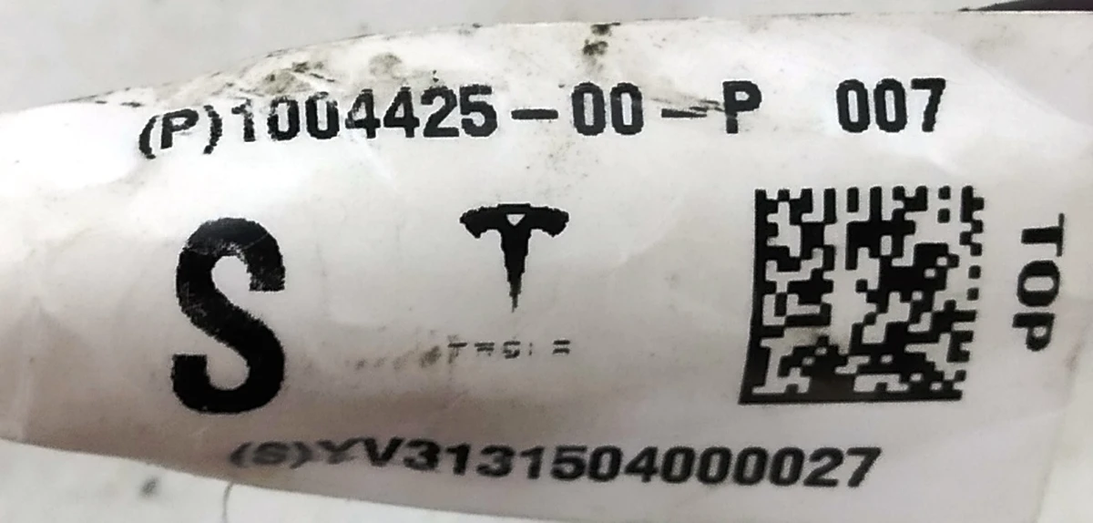 3 Wiring door rear left Tesla model S 1004425-00-Q