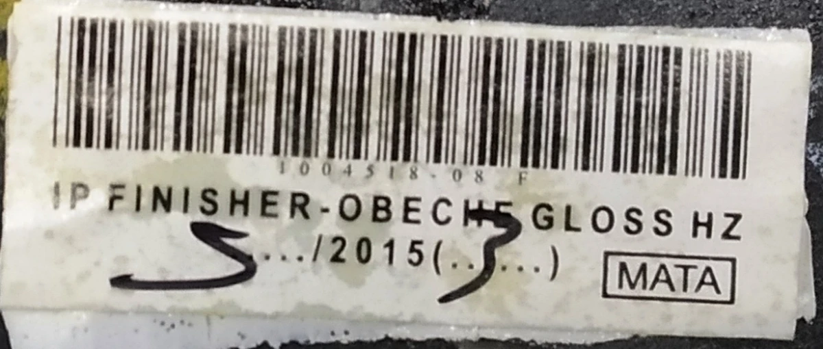 23 Декоративні накладки центр. панелі водійська ліва OBECHE GLOSS HZ MATA у зборі Tesla model S, model S REST 1004518-08-G