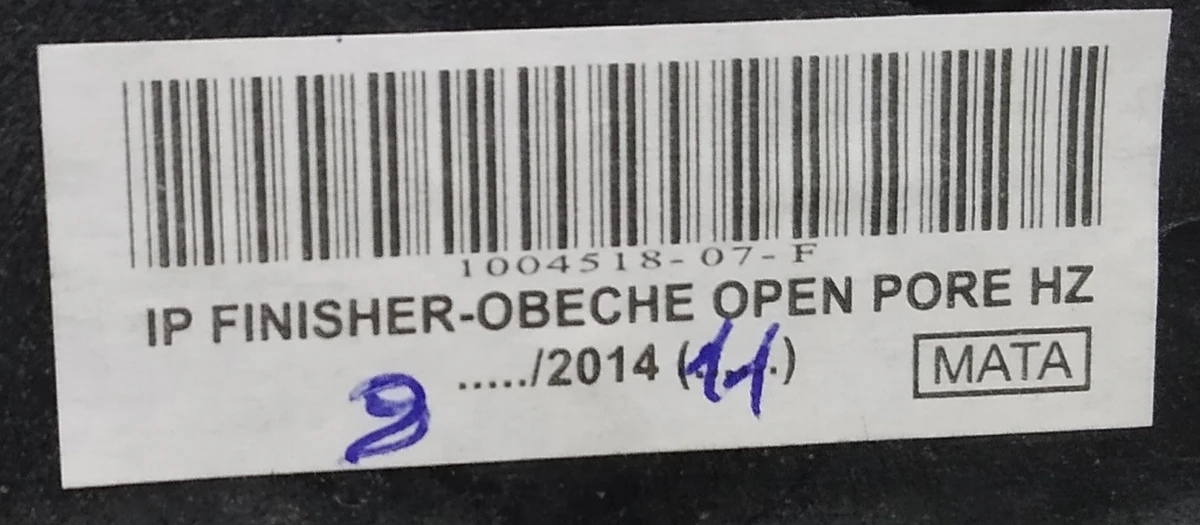 23 Декоративні накладки центр. панелі водійська ліва OBECHE OPEN PORE HORIZONTAL (з пошкодженням) Tesla model S, model S REST 1004518-07-G