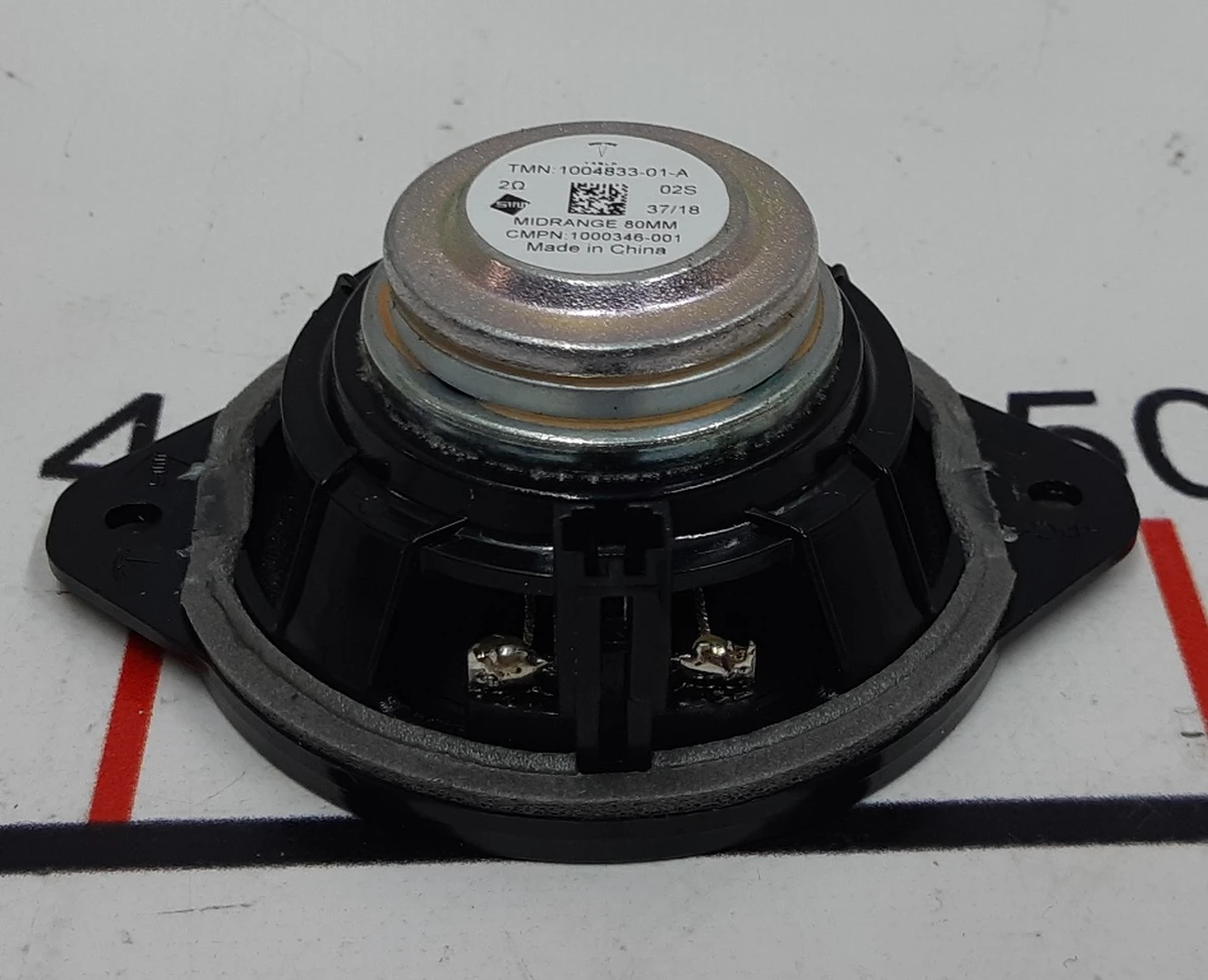 3 Динамік середньочастотний 80мм торпедо та кришки багажника Tesla model S, model S REST, model X 1004833-01-A