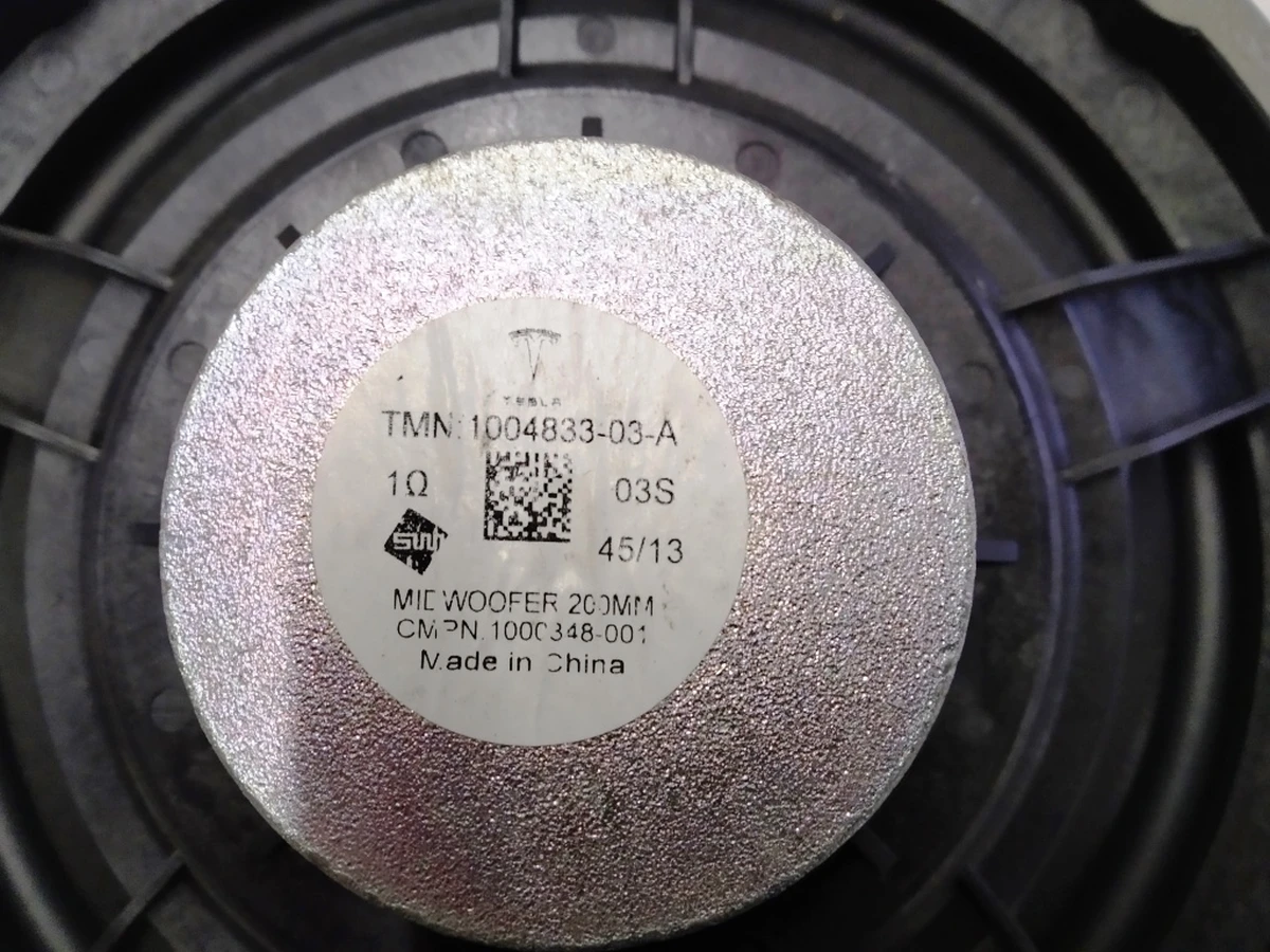 1 Динамік дверей передньої лівої/правої, 200мм Tesla S, model S REST, X 1004833-11-A