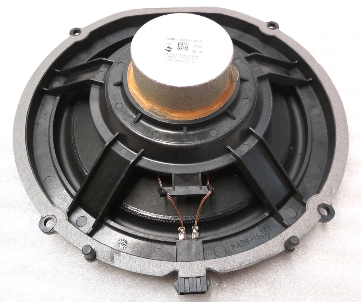 1 AUDIO, SPEAKER, ASSEMBLY, 200MM working, dent on diffuser, damage to shock absorber Tesla model S, model S REST, model X 1004833-11-A