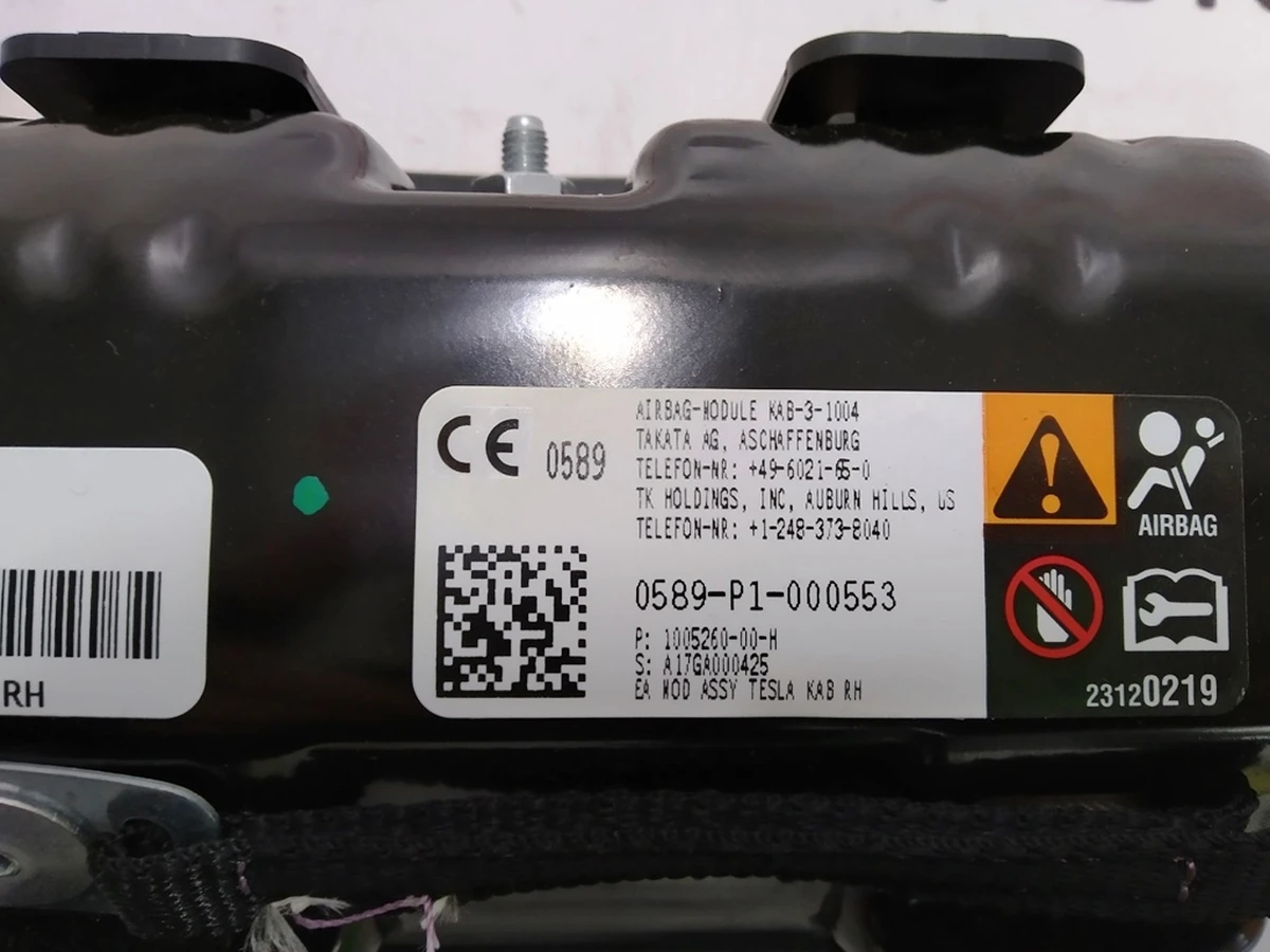 KNEE AIRBAG ASSEMBLY - RIGHT Tesla model S, model S REST, model X 1005260-00-H