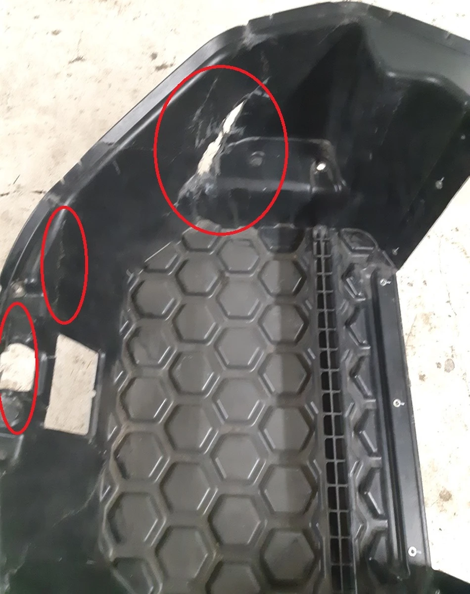 1 Engine compartment box RWD damaged Tesla model S 1005896-00-G