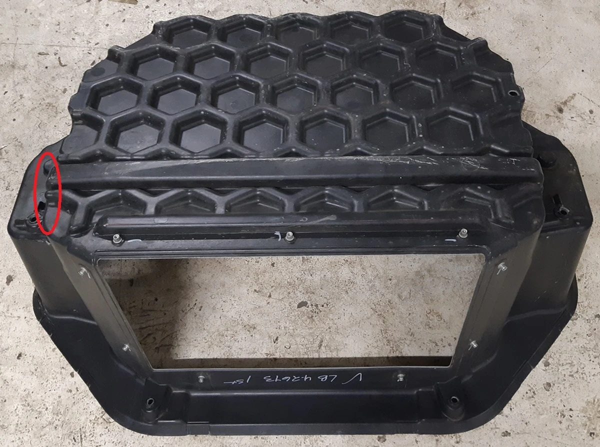 1 Engine compartment box RWD damaged Tesla model S 1005896-00-G