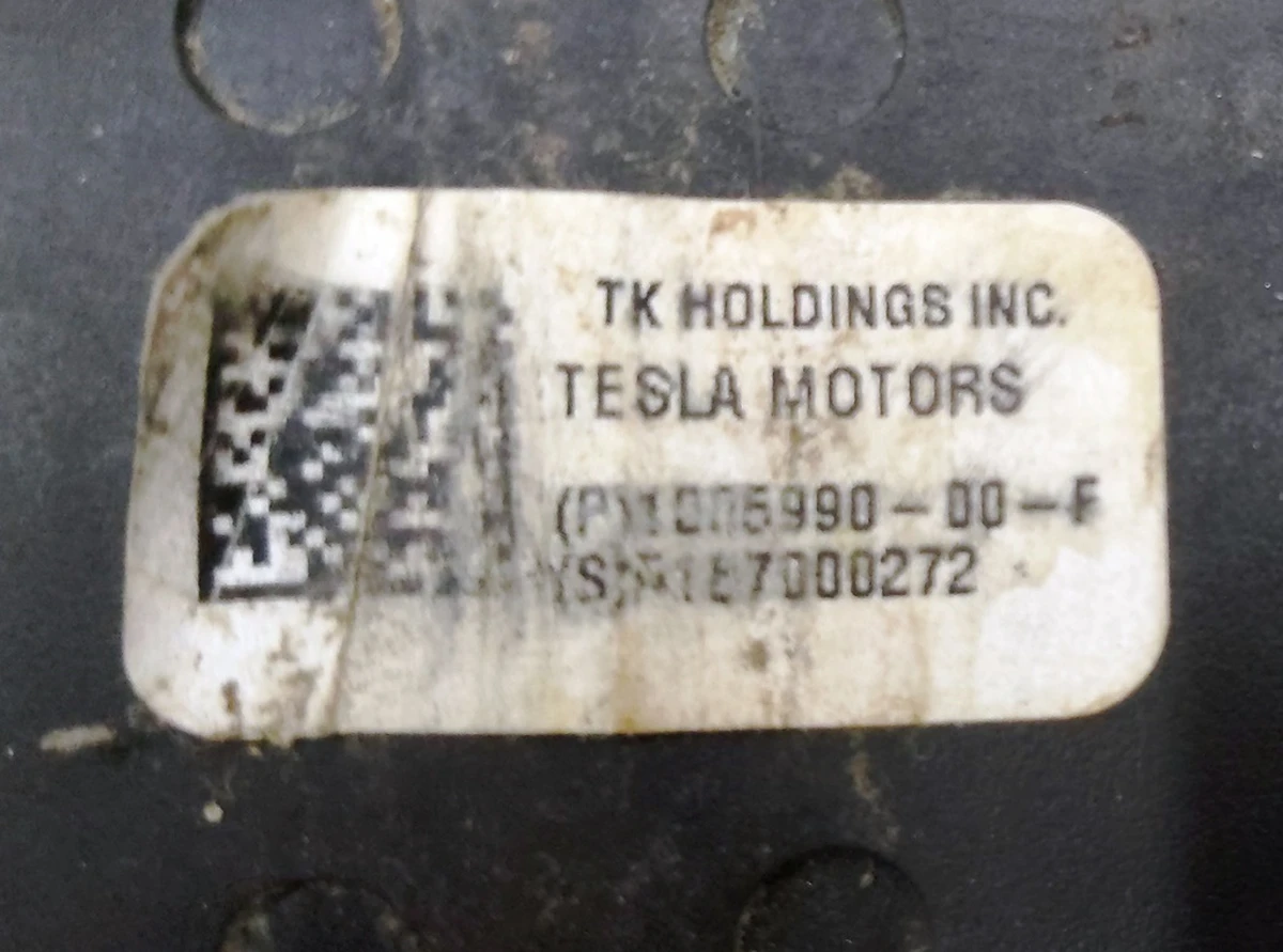 7 MSX- LHD 1ST ROW BUCKLE, BLK, DRIVER-US Tesla model S, model S REST, model X 1005990-05-G