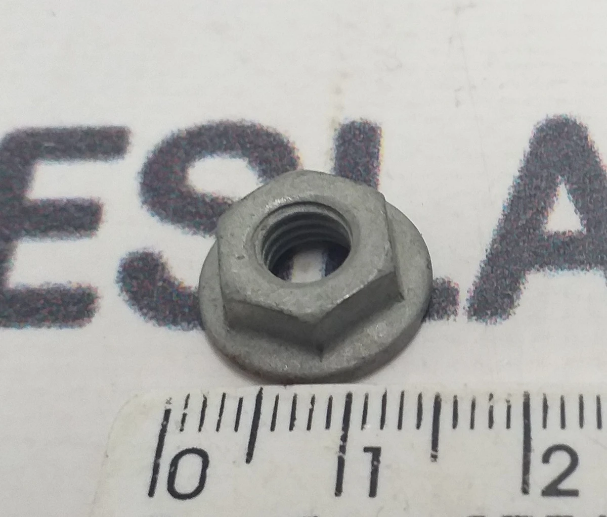 2 Гайка HF M6-1.00X18 (ZnAl)-Horn fastener Tesla Model S, Model S REST,  Model X, Model 3 1006538-00-A