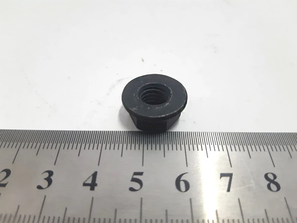 4 NUT,M8-1.25,HF,Steel[10],ZnAl,BLACK Tesla model S REST, model X, model 3, model Y 1006628-01-A