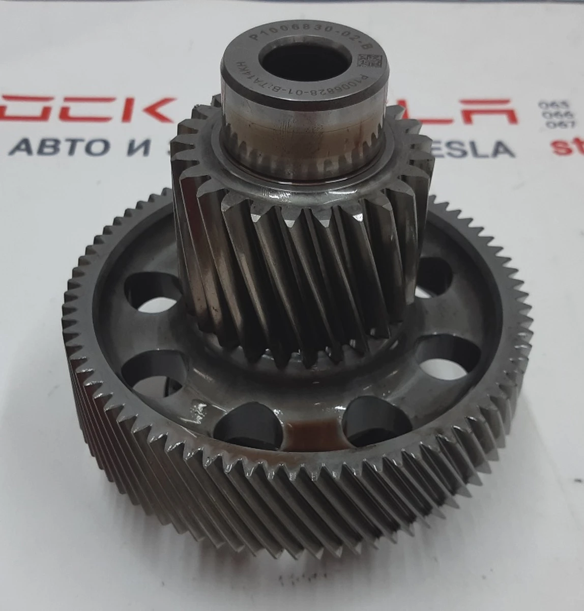 1 Промежуточный вал редуктора в сборе с подшипником SPORT Tesla model S, model S REST 1006830-02-B