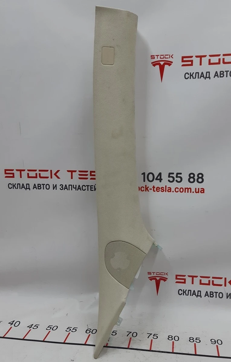 1 Облицювання стійки A права TEXTILE (FOG) Tesla model S, model S REST