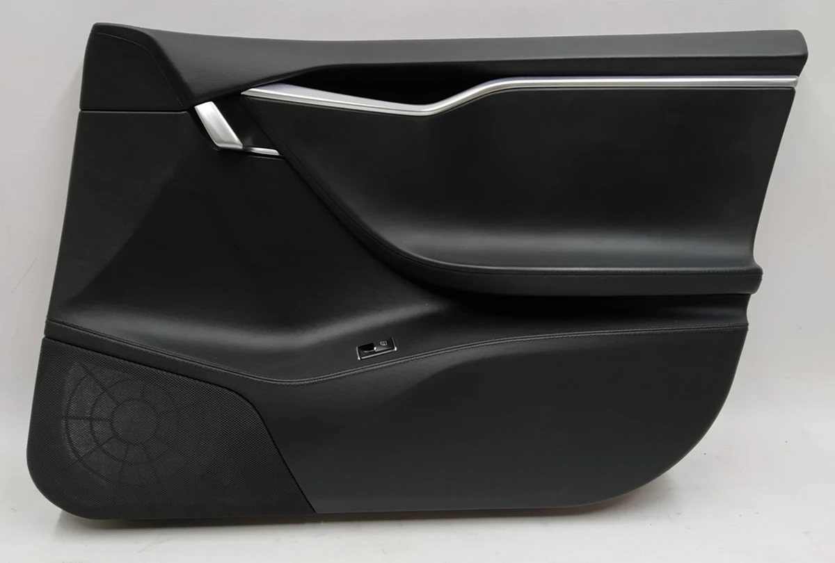 3 Front right door card assembly PURR/LTHR/PVCA BLACK Tesla model S 1007936-22-M