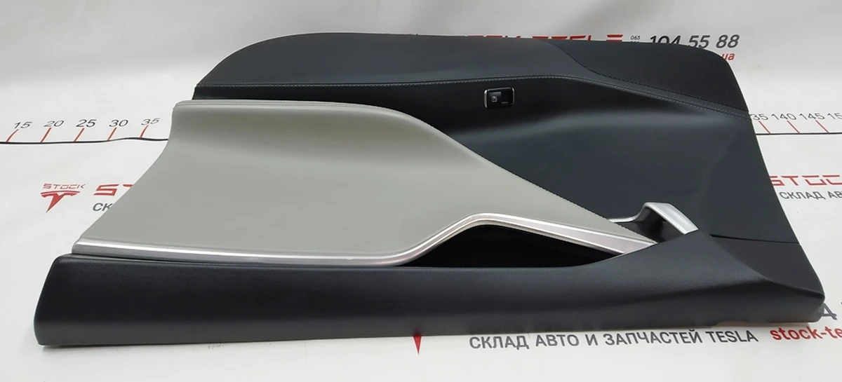 3 Front Right Door Map Assembly NO ADPT PUR/PVC BLACK/GREY Tesla model S, model S REST 1007936-24-M