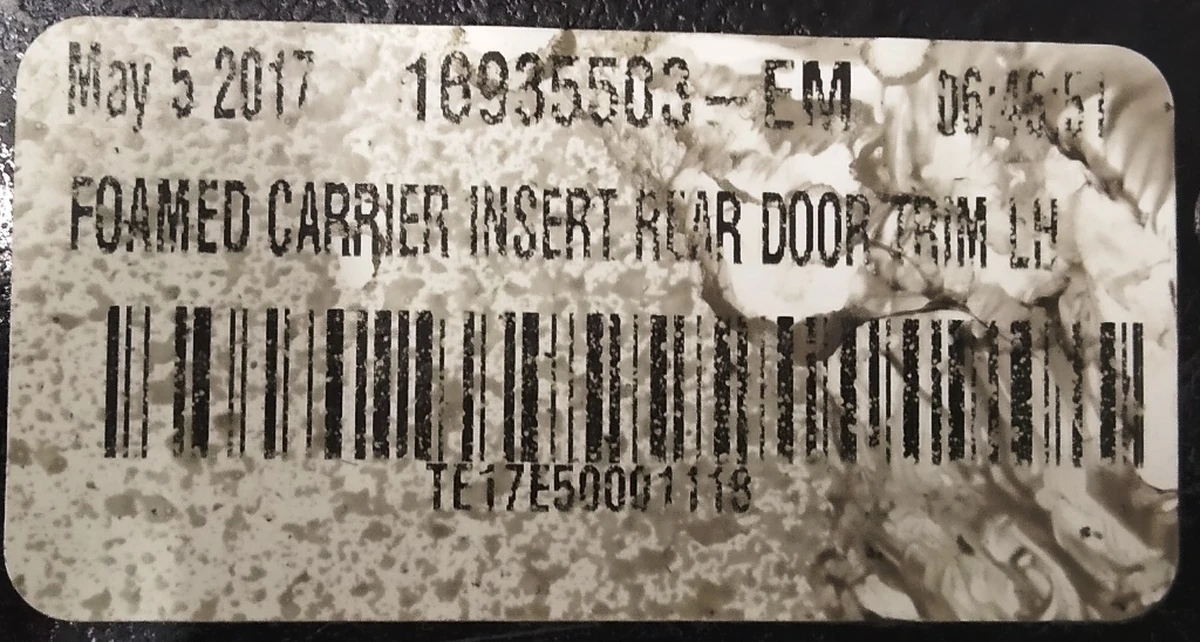 32 Карман карты двери задней левой PVC BLK 40B (мелкозерн. кожа, без доп. подсв.) Tesla model S, model S REST 6007497-01-J