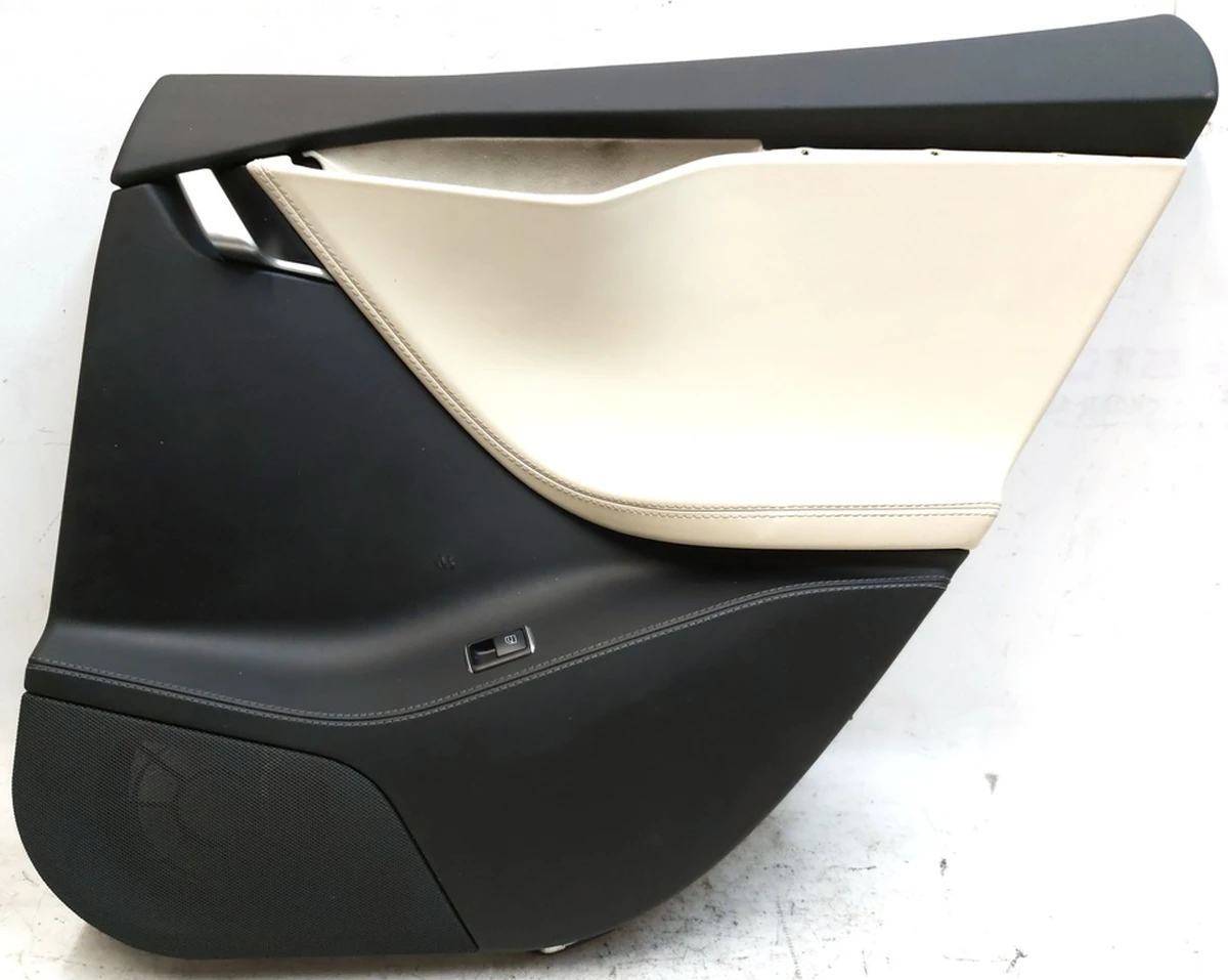 4 DR RR RH PURB/G/PUR13/PVCB CREAM PREM without molding (damaged) Tesla model S REST 1008105-52-L