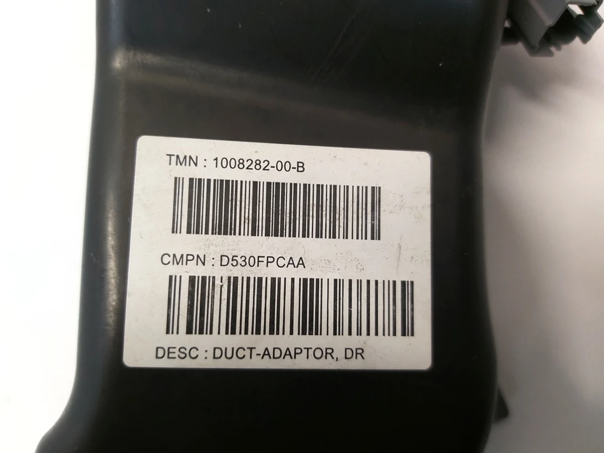 1 LEFT HAND DRIVE DUCT ADAPTOR with temperature sensor Tesla Model S, Model S REST, Model X 1008282-00-B