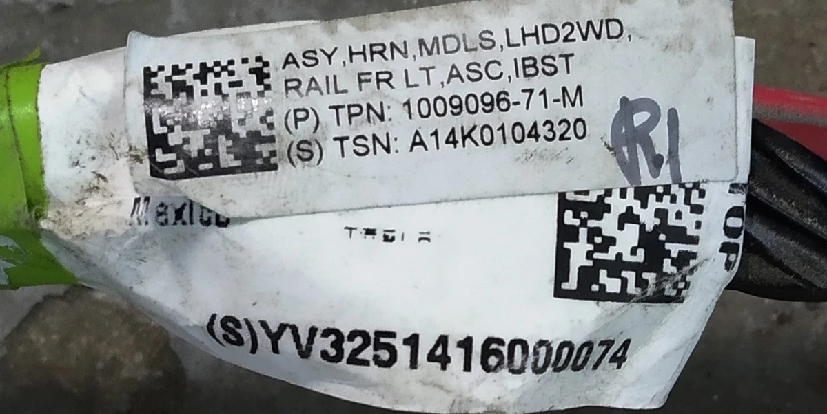 2 ASY,HRN,MDLS,LHD2WD,RAIL FR LT,ASC,IBST Tesla model S 1009096-71-M