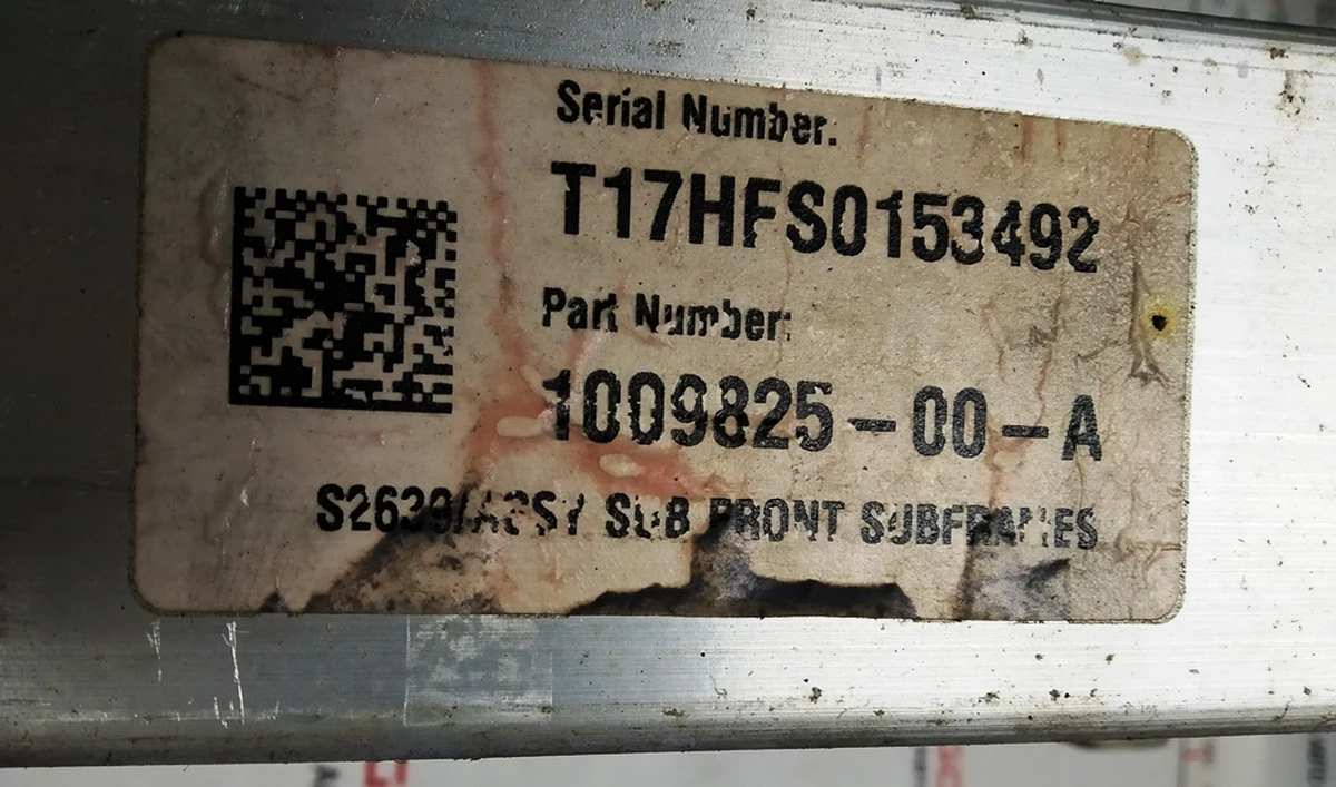 1 Подрамник передний AWD Tesla model S REST 1056277-00-K