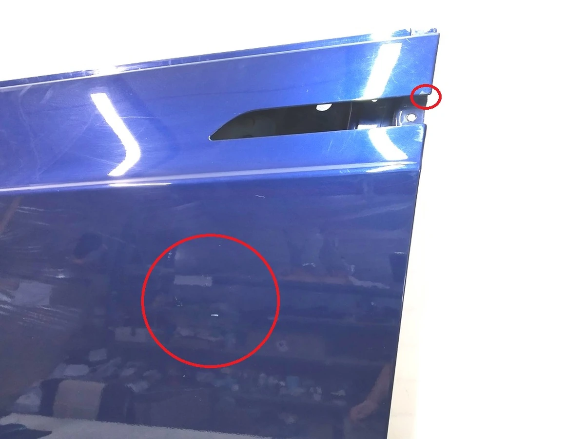 4 DOOR COMP, FR LH (metal) PPSB with scratches Tesla model X 1069535-E0-C