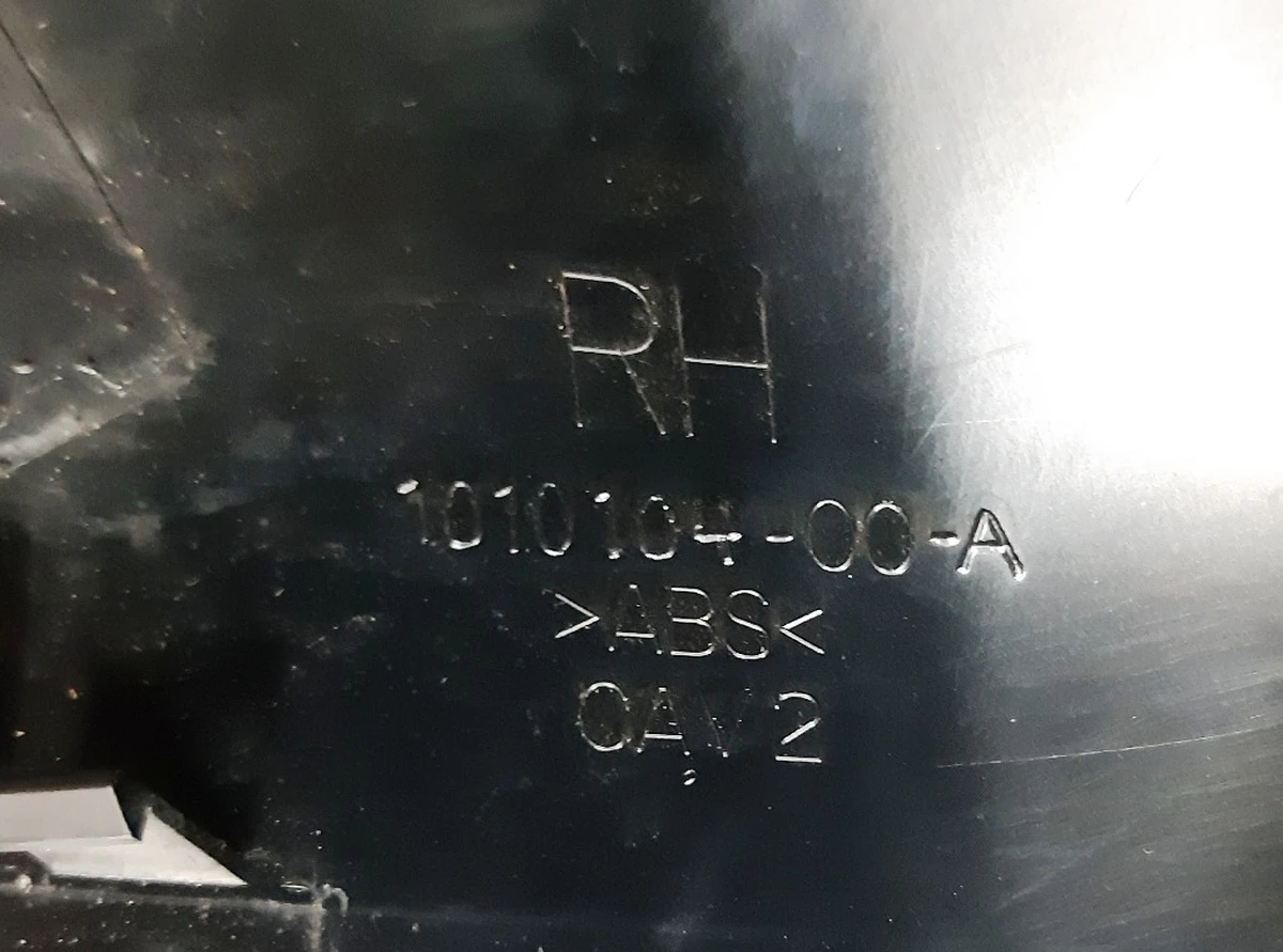 6 Накладка дзеркала зовнішнього правого верхня (шкаралупа) PMNG Tesla model S, model S REST 1010104-00-A