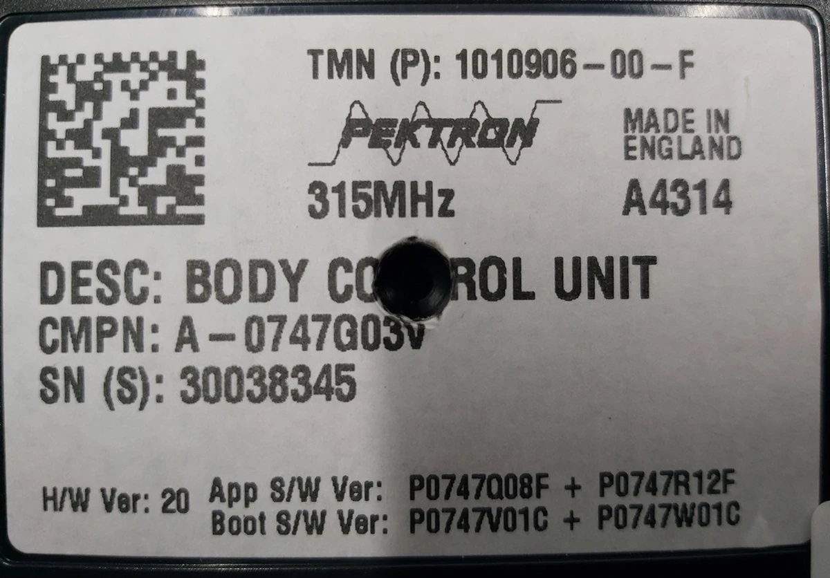 3 Боди контроллер 315 MHz некондиция Tesla model S, model S REST 1010906-00-G