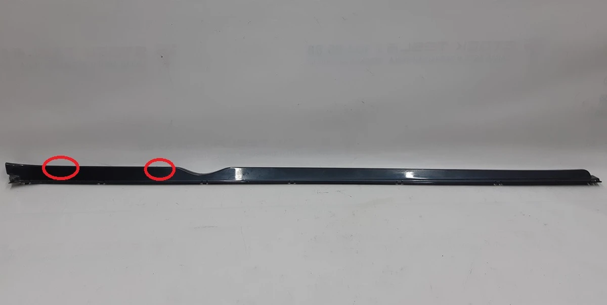 6 Door sill molding left decorative (plastic) with damage PMNG Tesla model S, model S REST 1012215-00-G