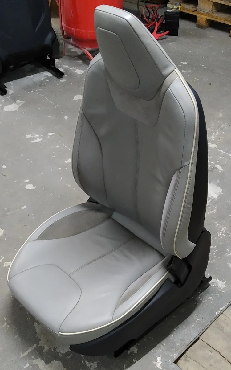 4 Сиденье пассажирское в сборе (без подушки безопасности и датчика присут.) PERF GRAY (GEN 1, узкий подголовник, без кармана) Tesla model S 1013399-04-A