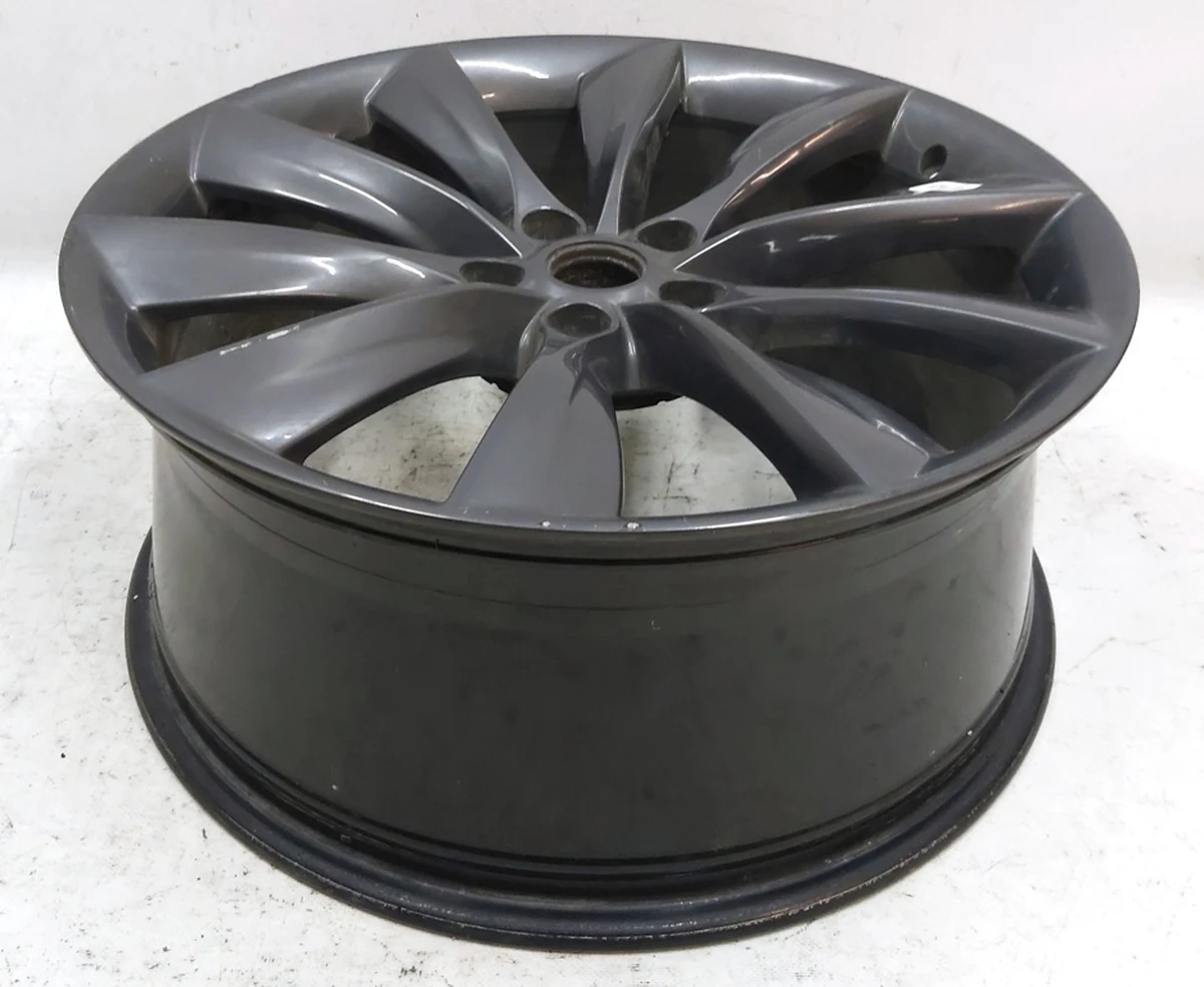 1 WHEEL, 21X9.0 - GREY TURBINE - REAR damaged Tesla model S, model S REST 1054044-00-C
