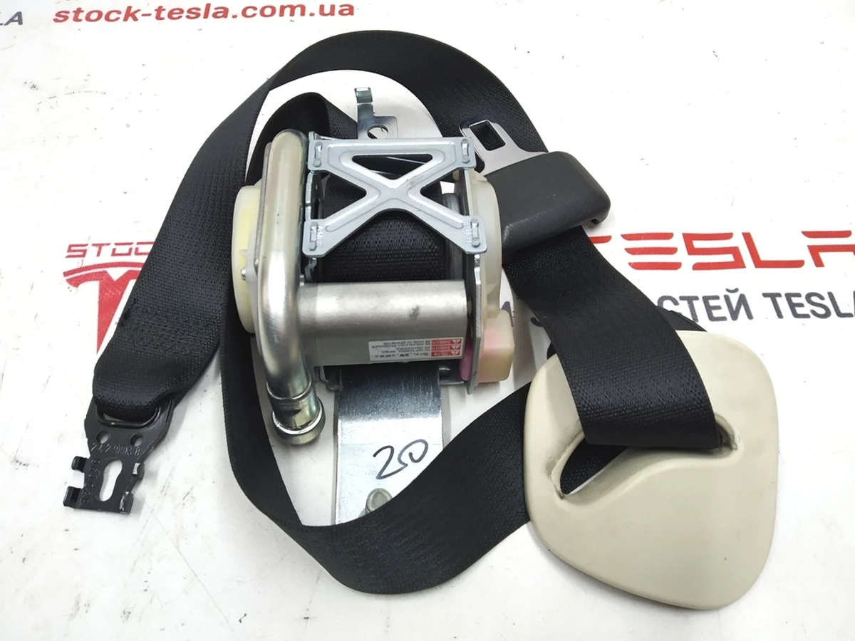 1 Seat belt front driver (USA) Tesla model S, model S REST 1019468-02-C
