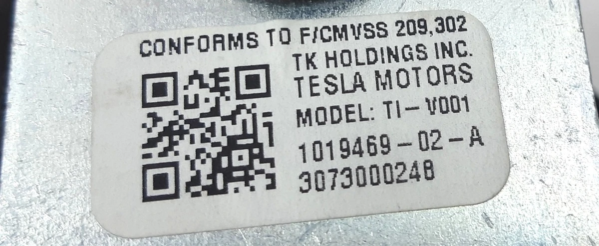 Ремінь безпеки передній пасажирський (USA) Tesla model S, model S REST 1019469-02-B