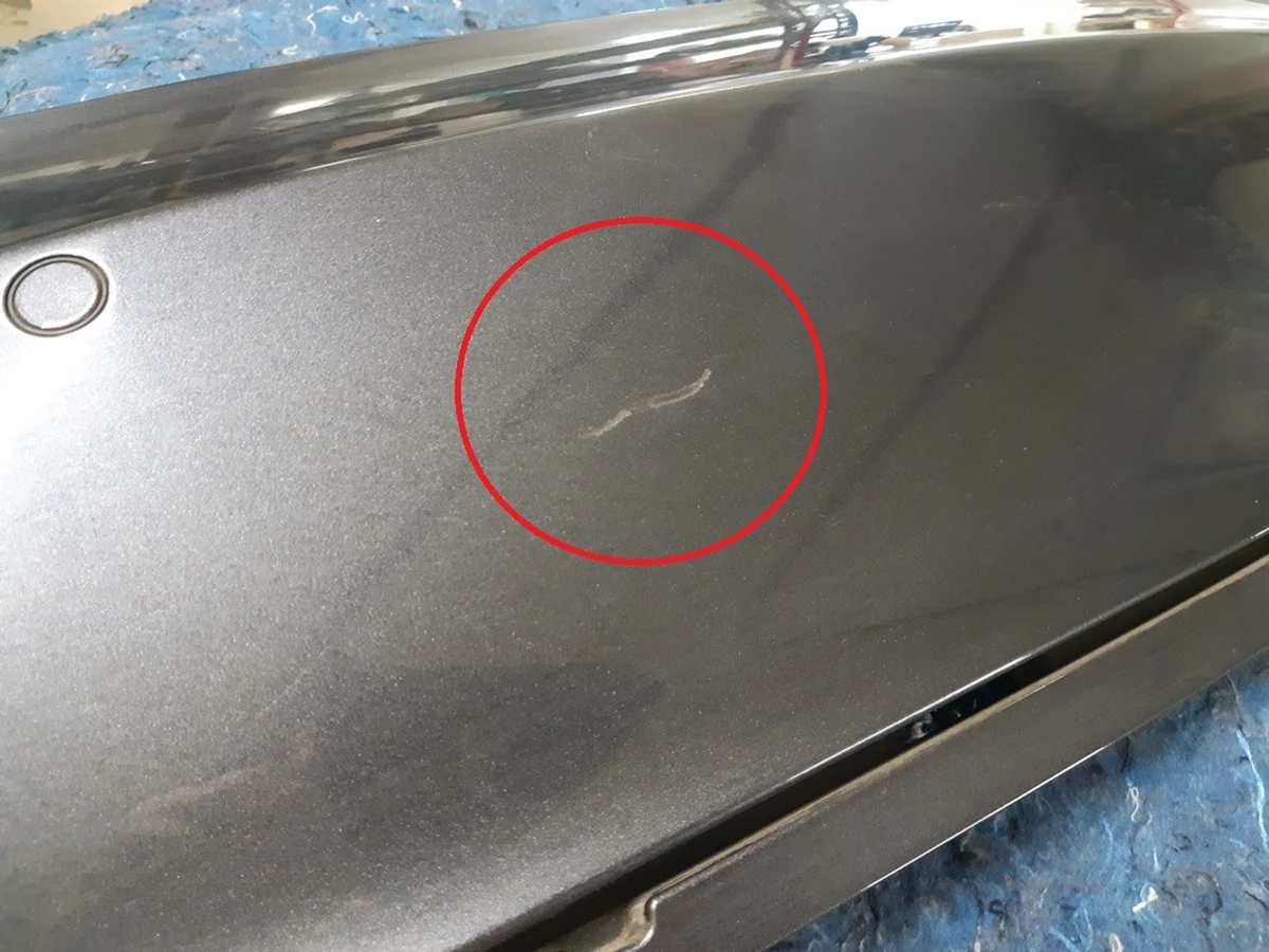 1 Rear bumper for 6 parking sensors PMNG damaged Tesla model S 1068751-00-A