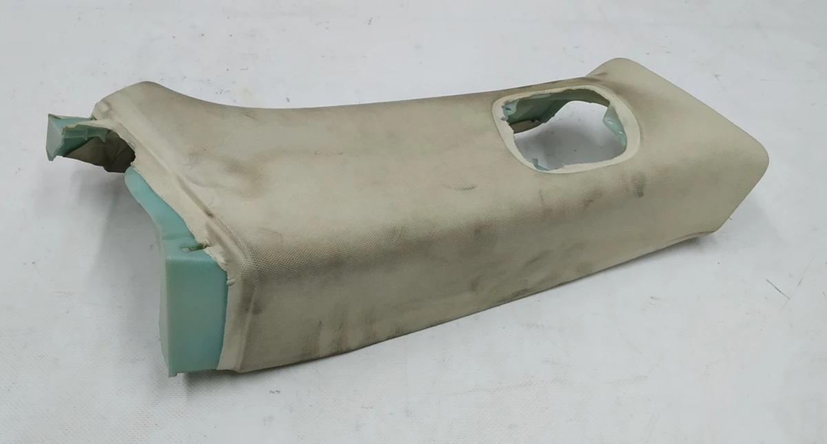 15 B-pillar trim upper right white textile (damaged) Tesla model S, model S REST 1021613-01-A