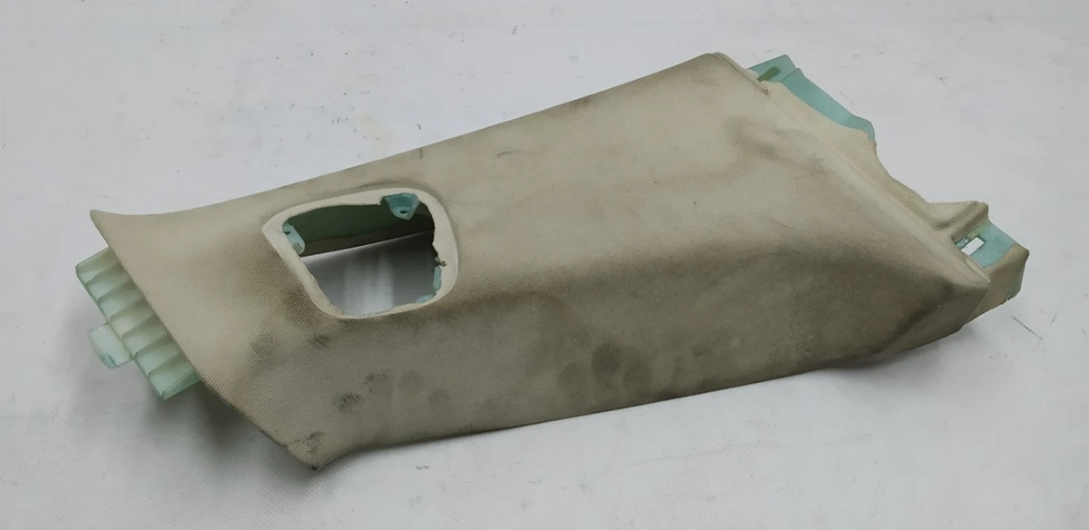 15 B-pillar trim upper right white textile (damaged) Tesla model S, model S REST 1021613-01-A