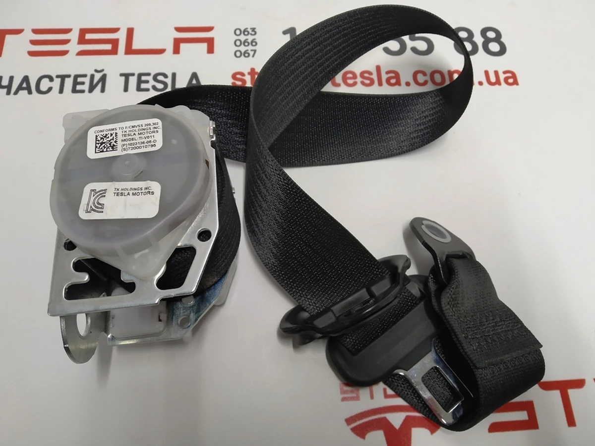 1 Ремінь безпеки 2-го ряду сидінь лівий правий BLACK під відновлення Tesla Model S REST 1023136-05-D