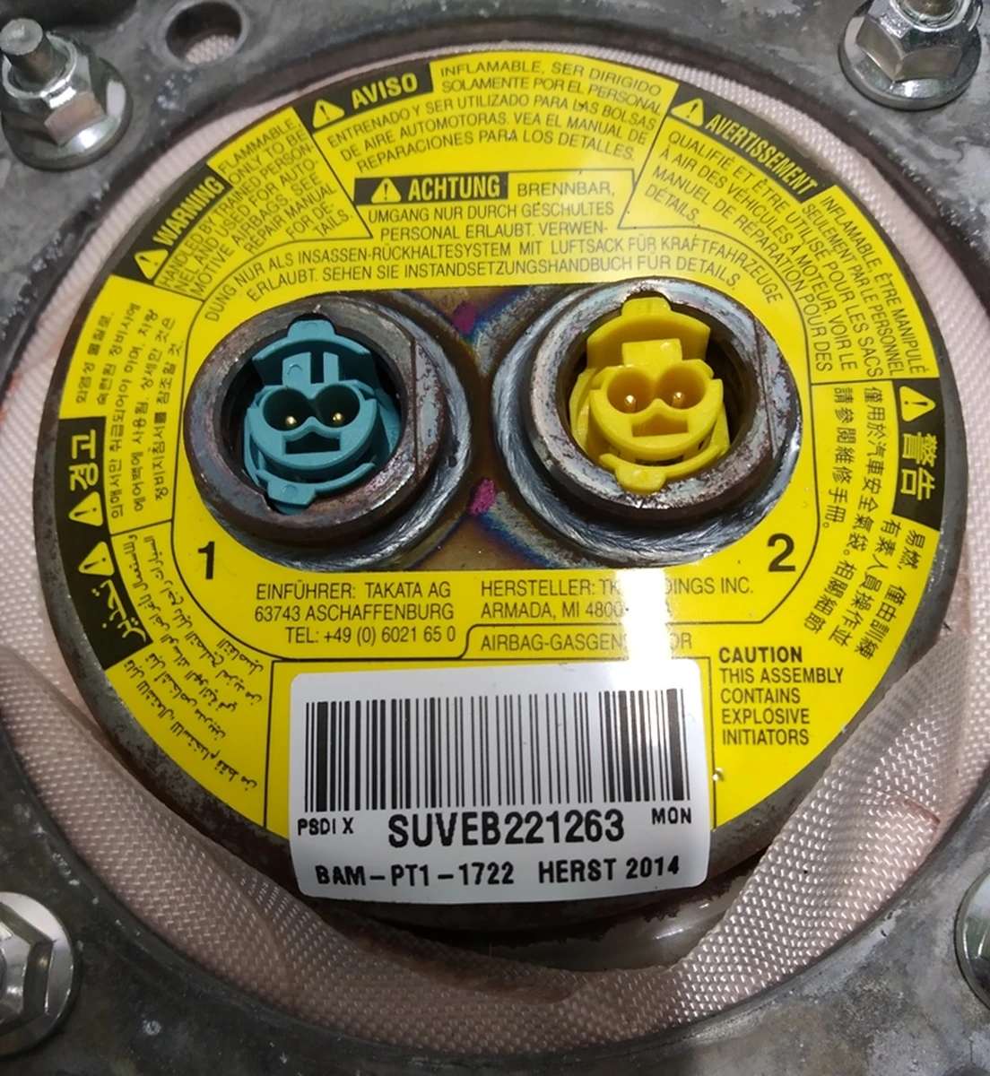 1 Driver airbag NA LEATHER HEATED GuNi Tesla model X S REST 1023381-00-I