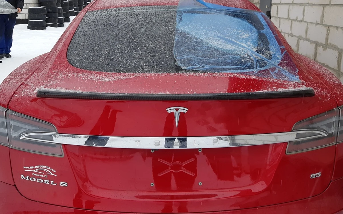 7 Trunk lid (lada) metal PPMR Tesla model S, model S REST 1023722-E0-A