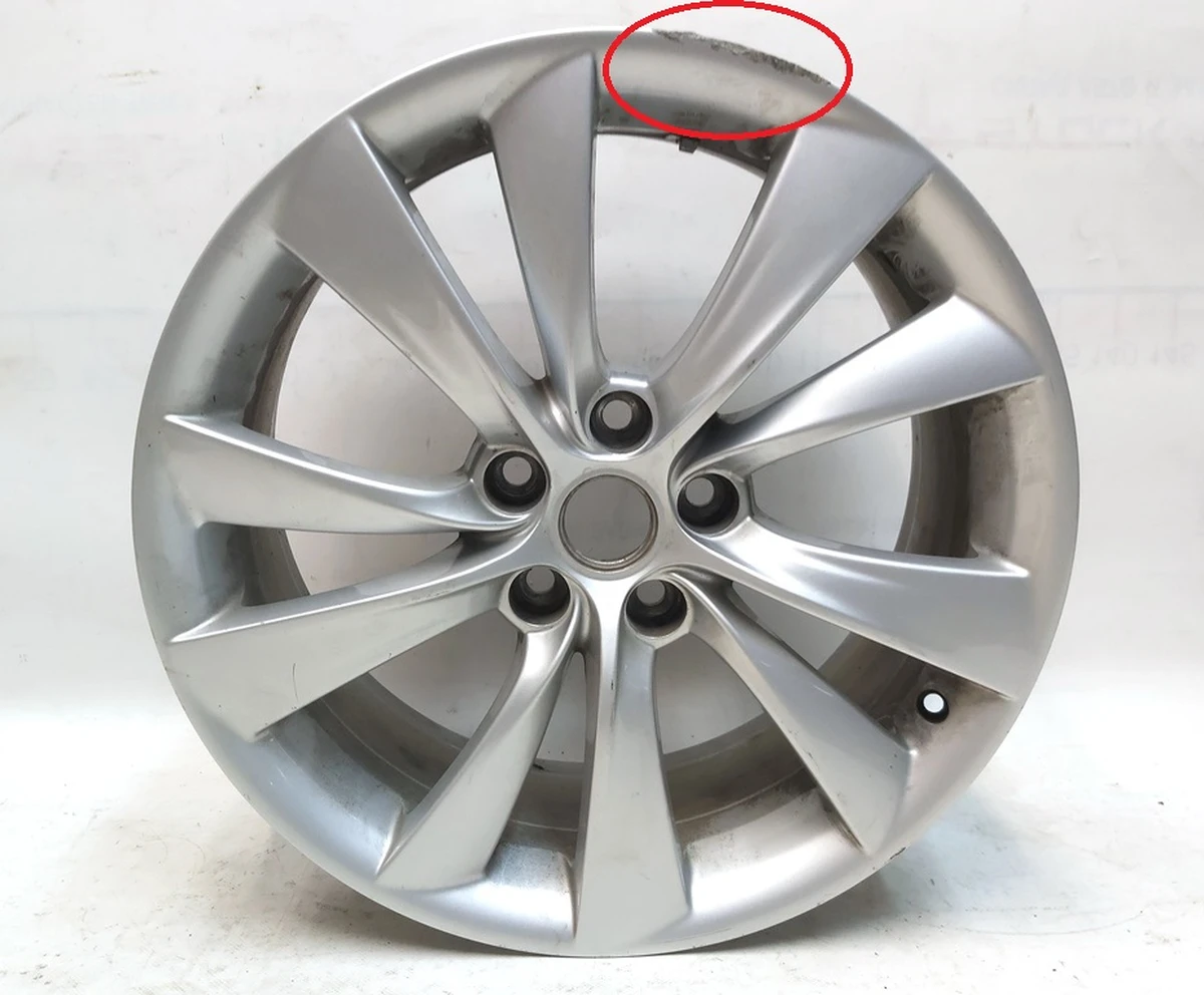 2 Колісний диск (19x8.0J ET40- SILVER CYCLON) Tesla Model S, Model S REST 1054045-00-D