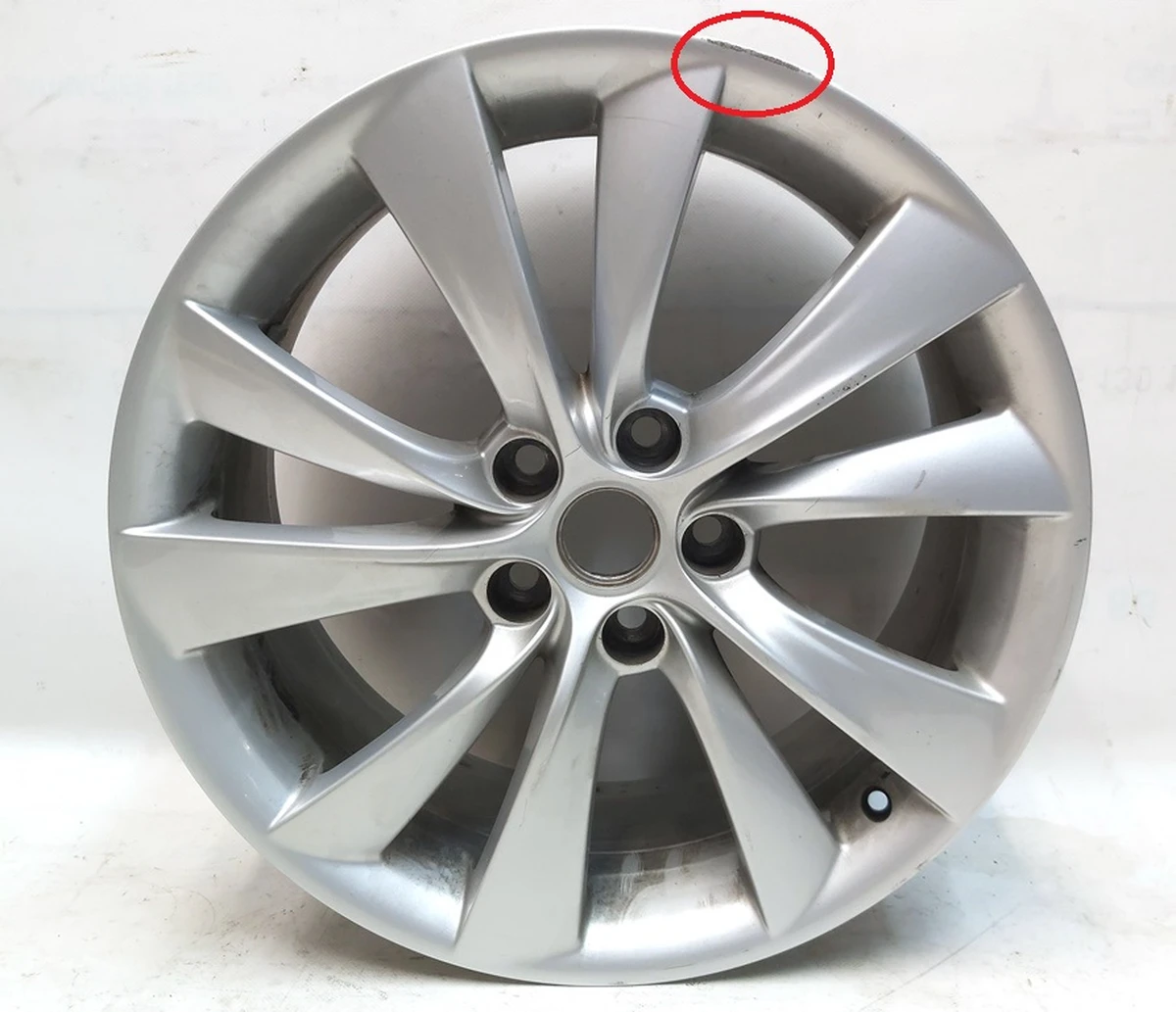 2 Диск колёсный (19x8.0J ET40- SILVER CYCLON) Tesla Model S, Model S REST 1054045-00-D