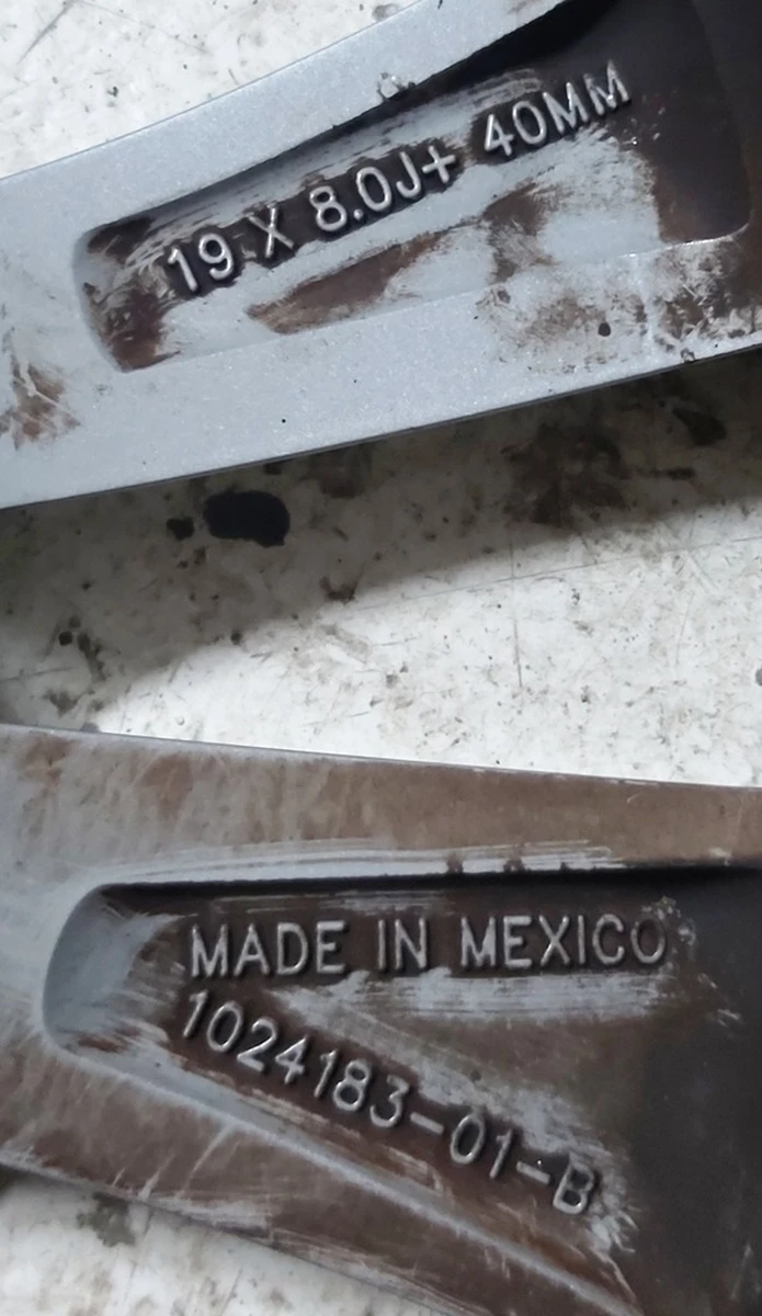 2 Wheel assembly (rim 19 * 8.0J tire Michelin Primacy 245/45 R19 TPMS sensor protector 6,37 mm) Tesla model S 1054045-00-D