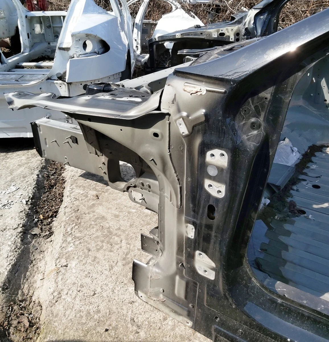 7 ASSY - BODY SIDE OTR A-PILLAR LH SVC AWD PBSB with spar assembly Tesla model S, model S REST 1022596-S0-L