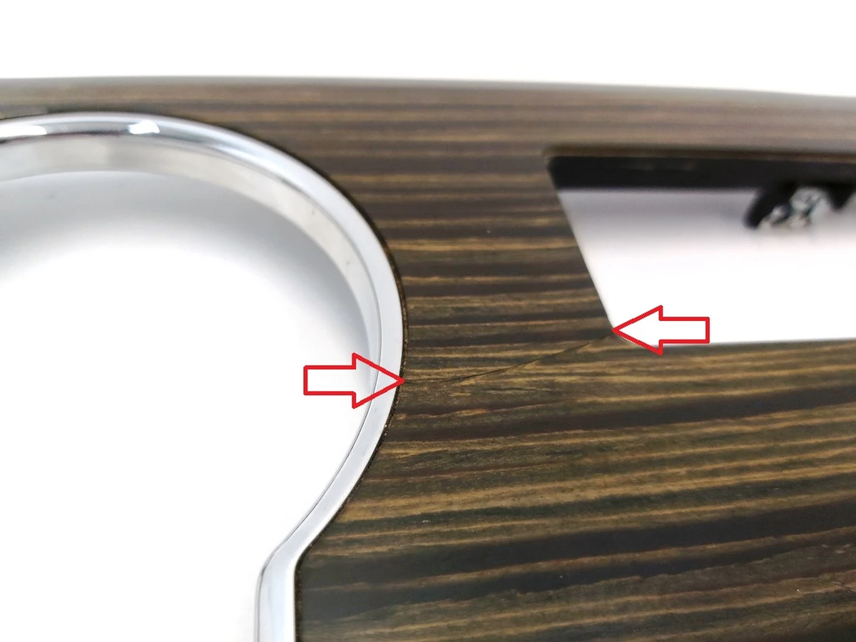 14 CENTER CONSOLE ARMREST DECOR - OBECHE GLOSSY Tesla Model S, Model S REST 1024237-05-B