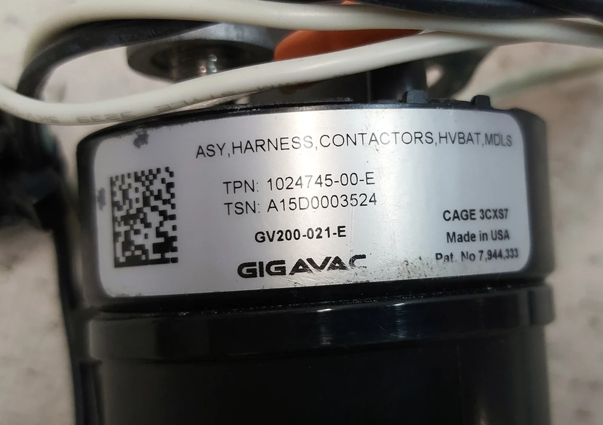 34 CONTACTOR,INT CONNECTOR,HVBAT Black Tesla model S, model S REST, model X 1024745-00-E